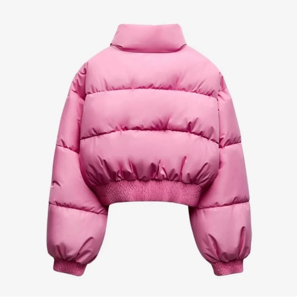 Zara Bubble Gum Pink Puffer Jacket XS Brand New NWOT 🩷 - Picture 4 of 5
